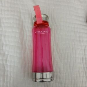 STARBUCKS COFFEE Pink & Stainless 2006 Collectible‎ Water Bottle
